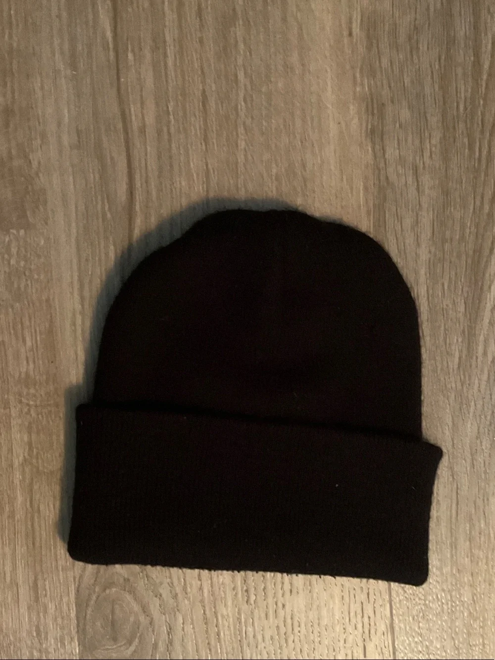 Carhartt Black Cuffed Beanie with Gold Logo Patch